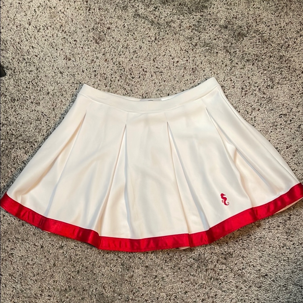 Sunny Co Clothing Sunny‎ Skirts Woman’s White & Red Skater Skirt Size 8